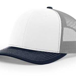 White / Aluminum / Navy