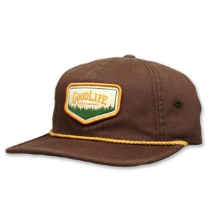 Goodlife relaxed fit flat bill with patch
