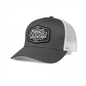 Emblem-Headwear-5525-Classic-Mahalo-Aleworks_Charcoal-White_Front