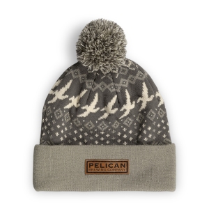 Pelican_Pom-Beanie_Fairisle-Pattern_Gray_Front