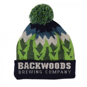 Backwoods knit pom beanie.