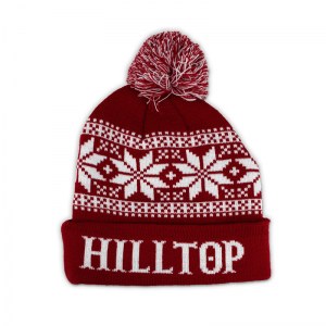 Hilltop knit pom beanie.