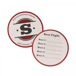 Stickmen 4" round mid weight coaster