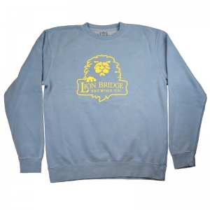 Lion Bridge crew neck pigment dye sweatshirt