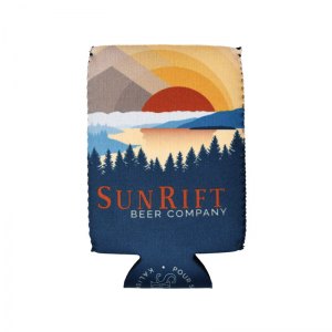 Sun Rift full color sublimated neoprene coozie