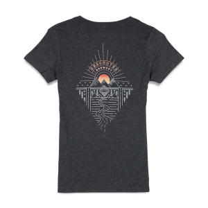 Deschutes_W-V-Neck-Tee_Mountain-Diamond_Grey_Back