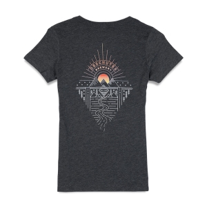Deschutes_W-V-Neck-Tee_Mountain-Diamond_Grey_Back