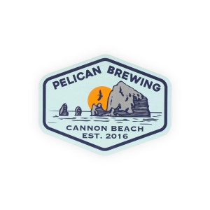 Pelican_Sticker_Cannon-Beach_Blue_Front