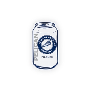 Pelican_Sticker_Pelican-Pilsner-Can_White_Front