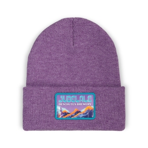 Deschutes_Knit-Beanie_Jubelale-2022_Purple_Front