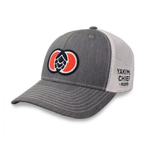 YCH embroidered heather trucker hat