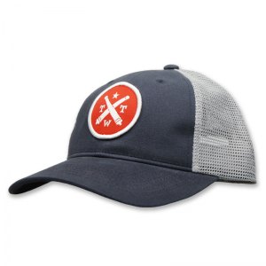 Tumbleweed patch navy soft trucker hat