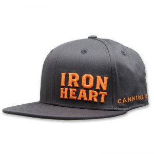 Iron Heart Canning 3d puff embroidered flat bill