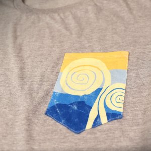 Sublimated full color custom pocket for Fiddlehead longsleeve.