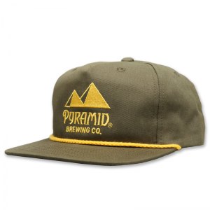 Pyramid cap with embroidered front logo