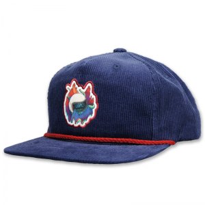 Corduroy grandpa hat with sublimated front patch