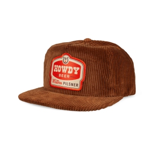 Howdy-Beer_Corduroy-Flat-Bill_Western-Pilsner-Patch_Brown