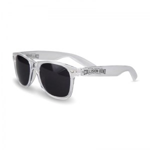 Collision Bend clear frame sunglasses