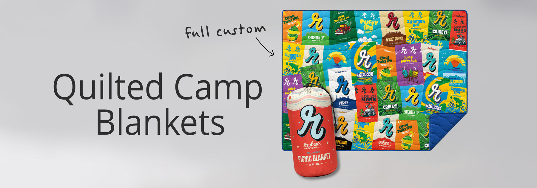 Custom Quilted Camp Blankets